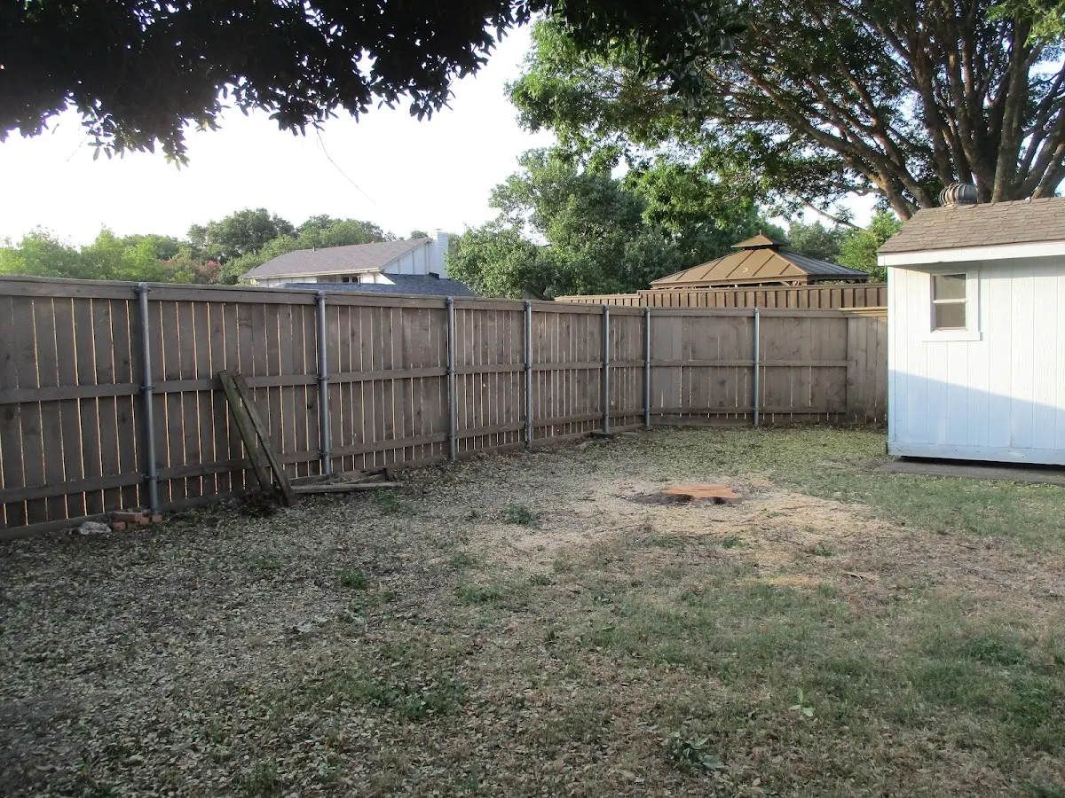 Cleared yard after professional tree removal in Highland Falls